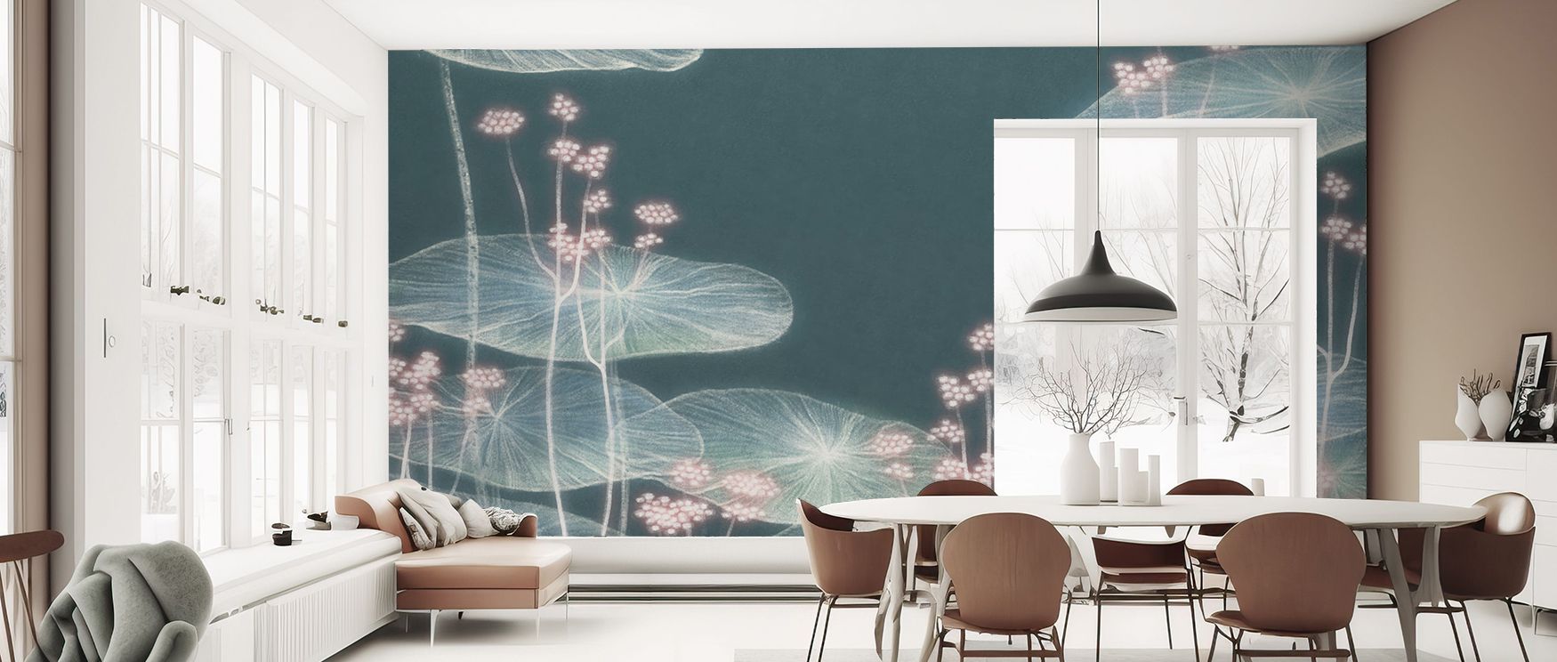The Botanical Dream Wallpaper creates refined beauty, where patterns flow effortlessly in soft natural imagery. Bedrooms, bathrooms, or living rooms benefit from its calm presence, making interiors peaceful, elegant, and filled with enduring charm.