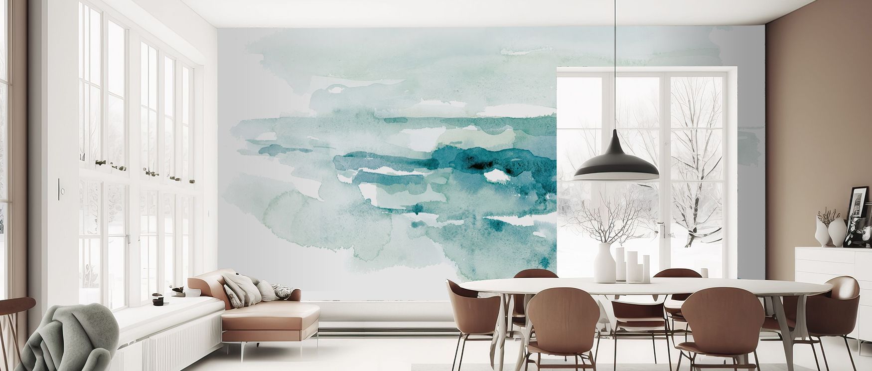 Peaceful elegance defines the Breezy Times Wallpaper, where patterns evoke breezy tranquility. Its design enhances bedrooms, offices, or living spaces, creating timeless atmospheres enriched with charm and natural balance.