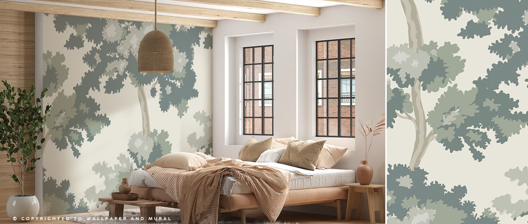 Camouflage Trees Wallpaper draws from forest patterns, where branches and trunks blend into intricate forms, surrounding bedrooms, offices, or living rooms with natural balance, timeless atmosphere, and refined charm shaped by woodland beauty and layered 