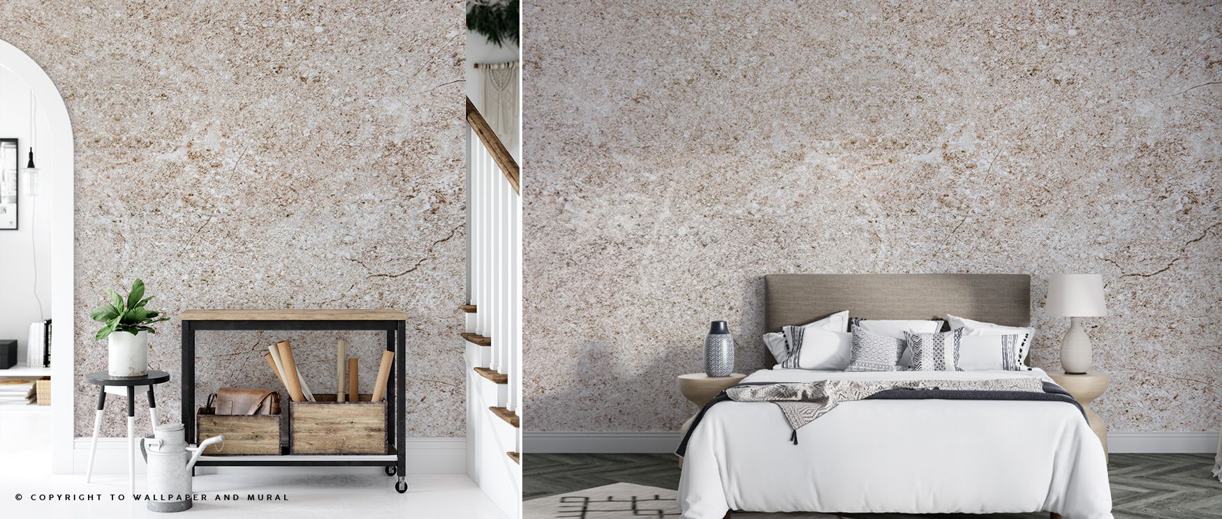 The Casano Wallpaper embodies modern abstraction, layering shapes and soft textures into bedrooms, offices, or living rooms, surrounding interiors with harmony, sophistication, and serene elegance that reflects a contemporary sense of artistry. 