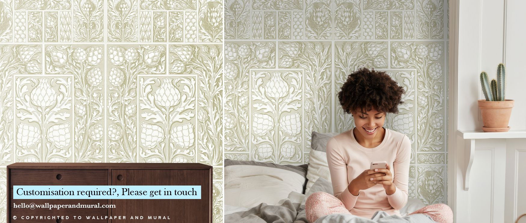 Whimsical energy radiates from Clear Thistle Wall Happy Wallpaper, surrounding nurseries, playrooms, or bedrooms with cheerful tones, playful atmosphere, and imaginative charm that transform interiors into spaces of joy and delight. 