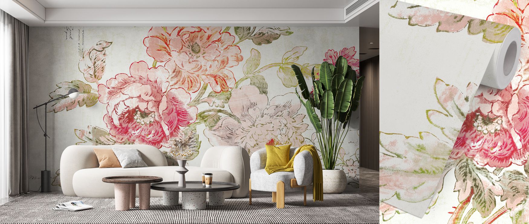 The composition of Cottage Roses Wallpaper embraces natural forms, letting roses unfold with calm assurance. Its artistry lies in gentle shading and organic rhythm, creating a balanced pattern that feels immersive yet serene. The atmosphere it conveys is 