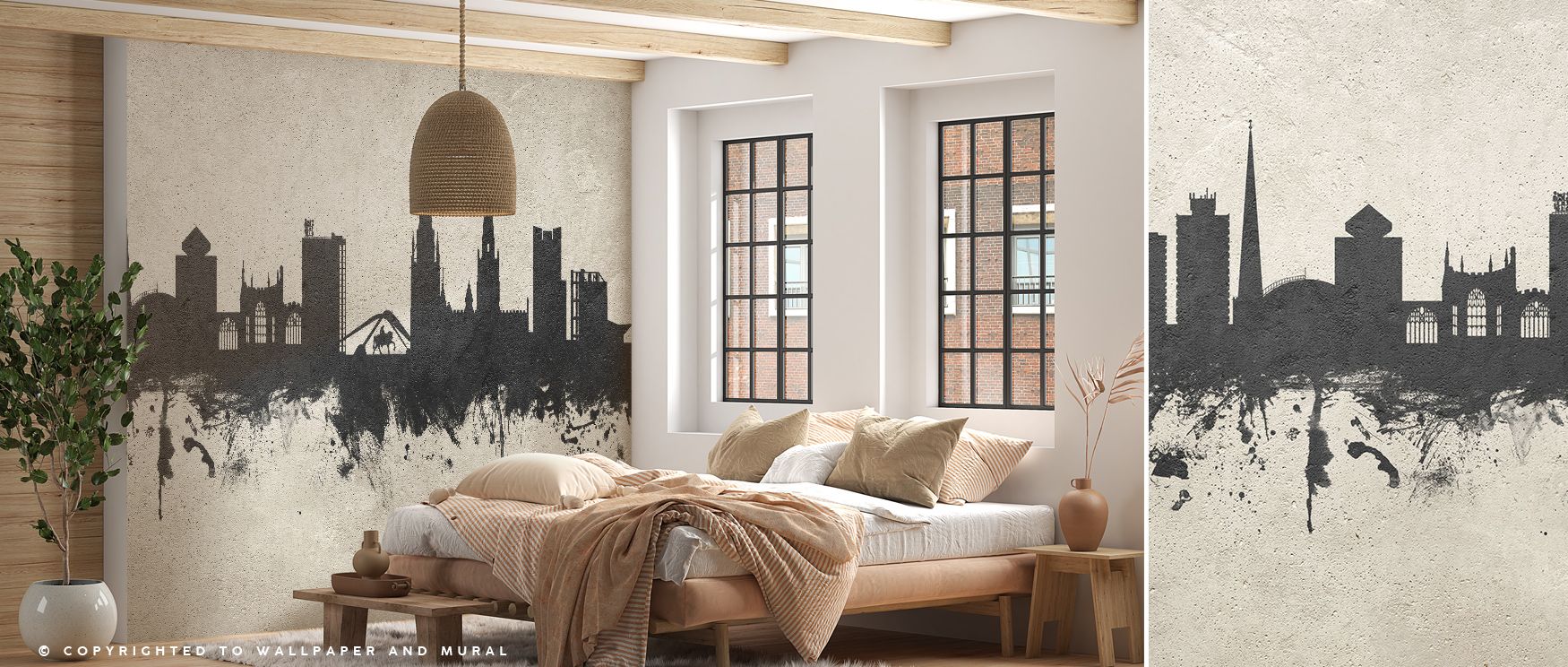 Urban character defines Coventry England Skyline Concrete Wallpaper, where concrete tones and skyline imagery form a commanding presence. Patterns of shadow and structure enrich walls, producing a design that feels powerful and creative. Its industrial to