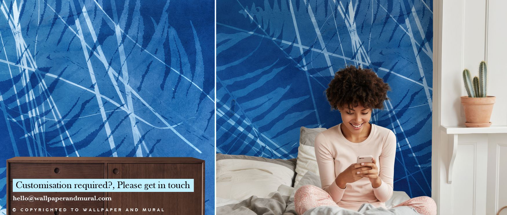 Artistry defines Cyanotype Lines Wallpaper, where bold strokes meet refined depth. Its linear composition evokes creativity, while its palette reflects calm. The result is atmosphere of quiet power and elegance. Perfect for offices, bedrooms, or living ro