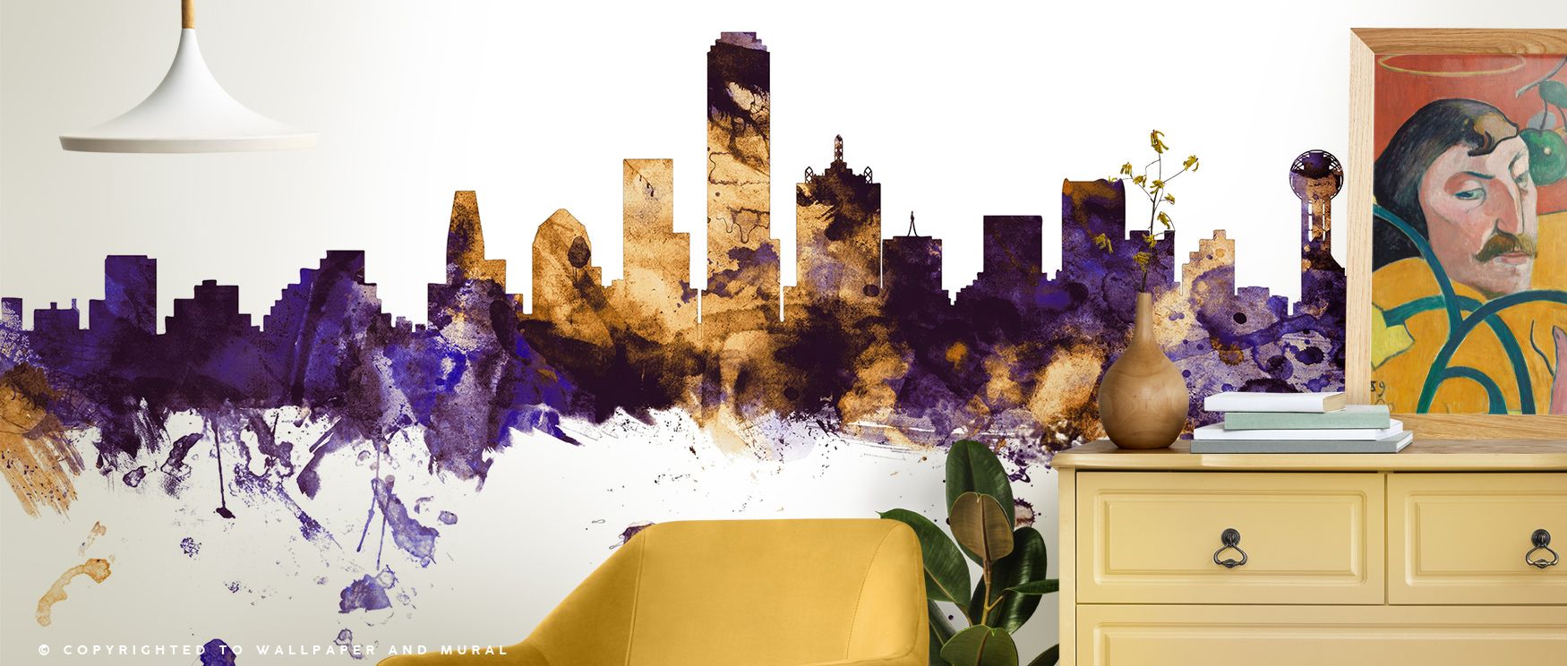 Through purple depth and golden brilliance, Dallas Skyline Purple & Gold Wallpaper builds atmosphere of grandeur. Its composition merges artistry with heritage, producing cultural pride. For living rooms, offices, or bedrooms, it enhances walls with refin