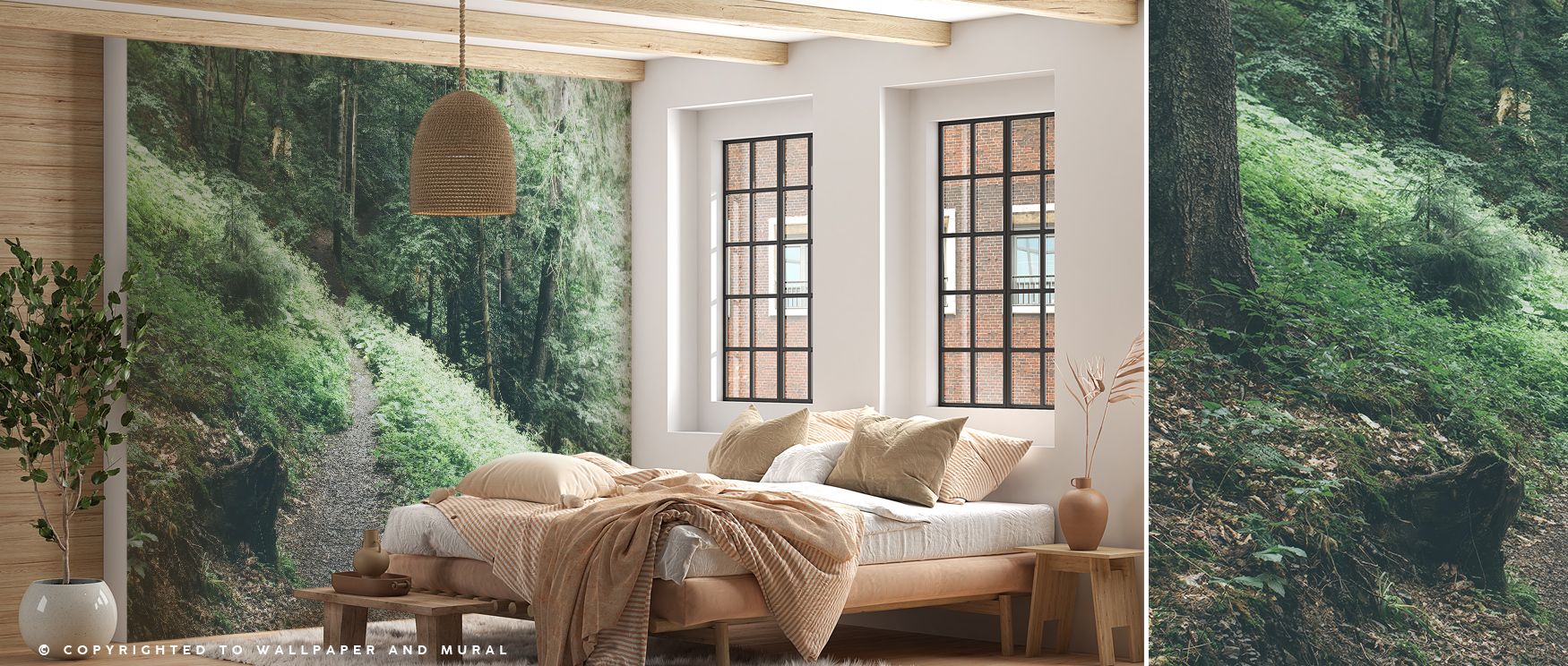 Dark Moody Forest Wallpaper embodies intrigue, with layered trees rising in shadows. The tones are rich, suggesting stillness and strength. Its atmosphere feels powerful yet poetic, creating drama in offices, bedrooms, or living rooms where artistry thriv