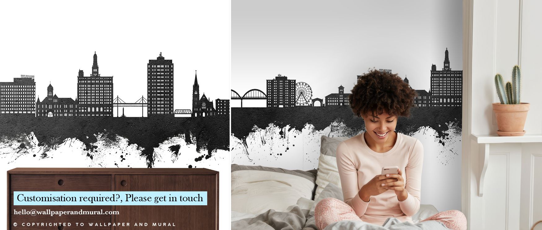 Across Davenport Iowa Skyline Black & White Wallpaper, architecture emerges in bold outlines. The palette highlights clarity, making silhouettes strong yet graceful. Interiors such as living rooms, bedrooms, or offices gain cultural resonance, enriched by