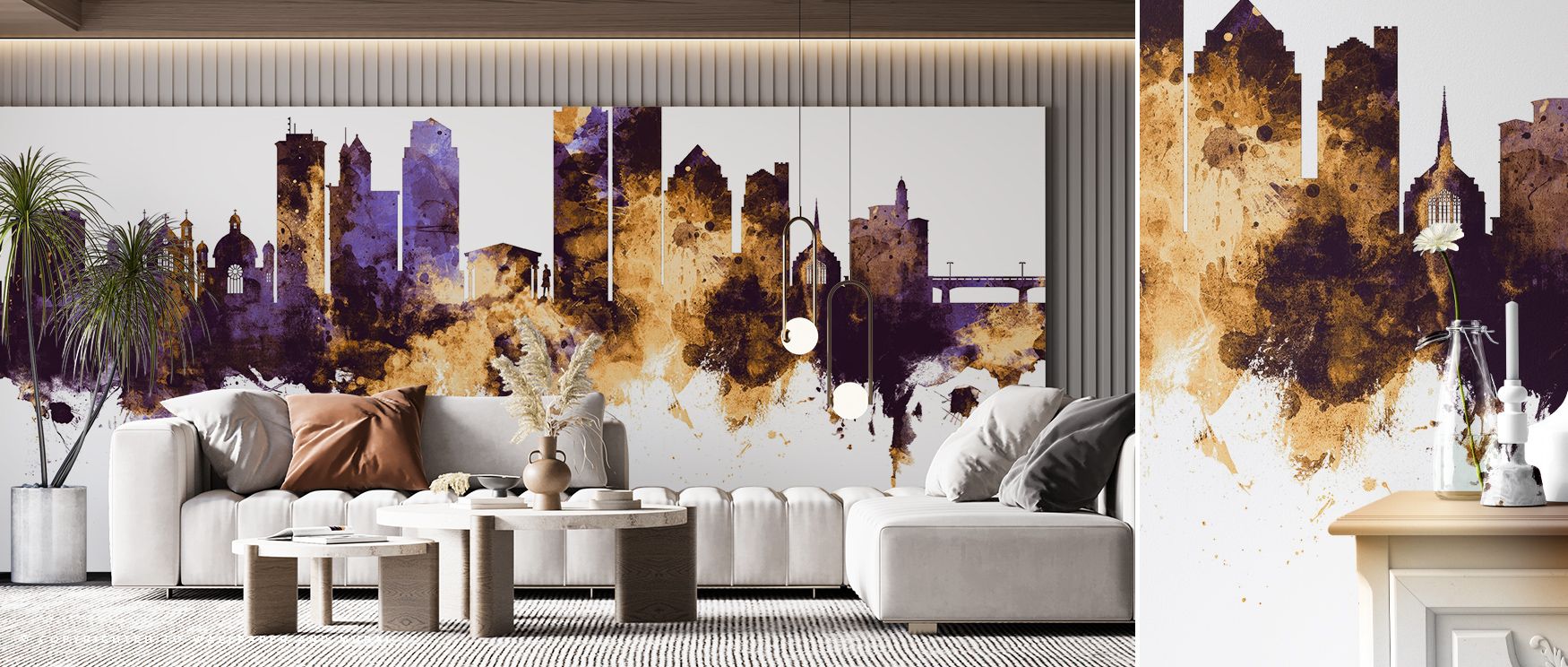 Deco Scales Gold Wallpaper carries elegance of Art Deco design, where scales form luminous balance. Its golden tones highlight rhythm, creating calm grandeur. Perfect for offices, bedrooms, or living rooms, it transforms walls into expressions of timeless