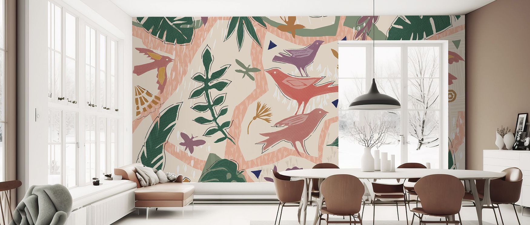 Desert Flair Pink Circle Wallpaper creates mood that feels serene yet modern. Its imagery inspires reflection while building depth. Living rooms, offices, or bedrooms benefit from balanced tone enriched by artistic detail. 