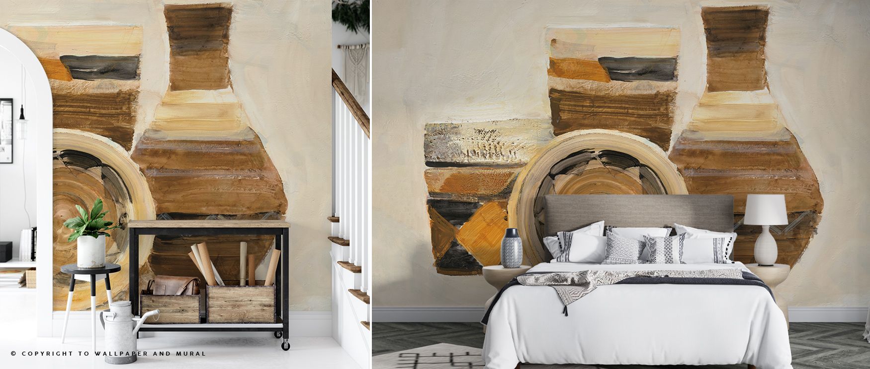 Desert Life Collected Wallpaper builds tranquil presence, with tones that convey warmth and calm strength. The imagery creates poetic balance, turning bedrooms, offices, or living rooms into settings enriched with desert charm and refinement. 