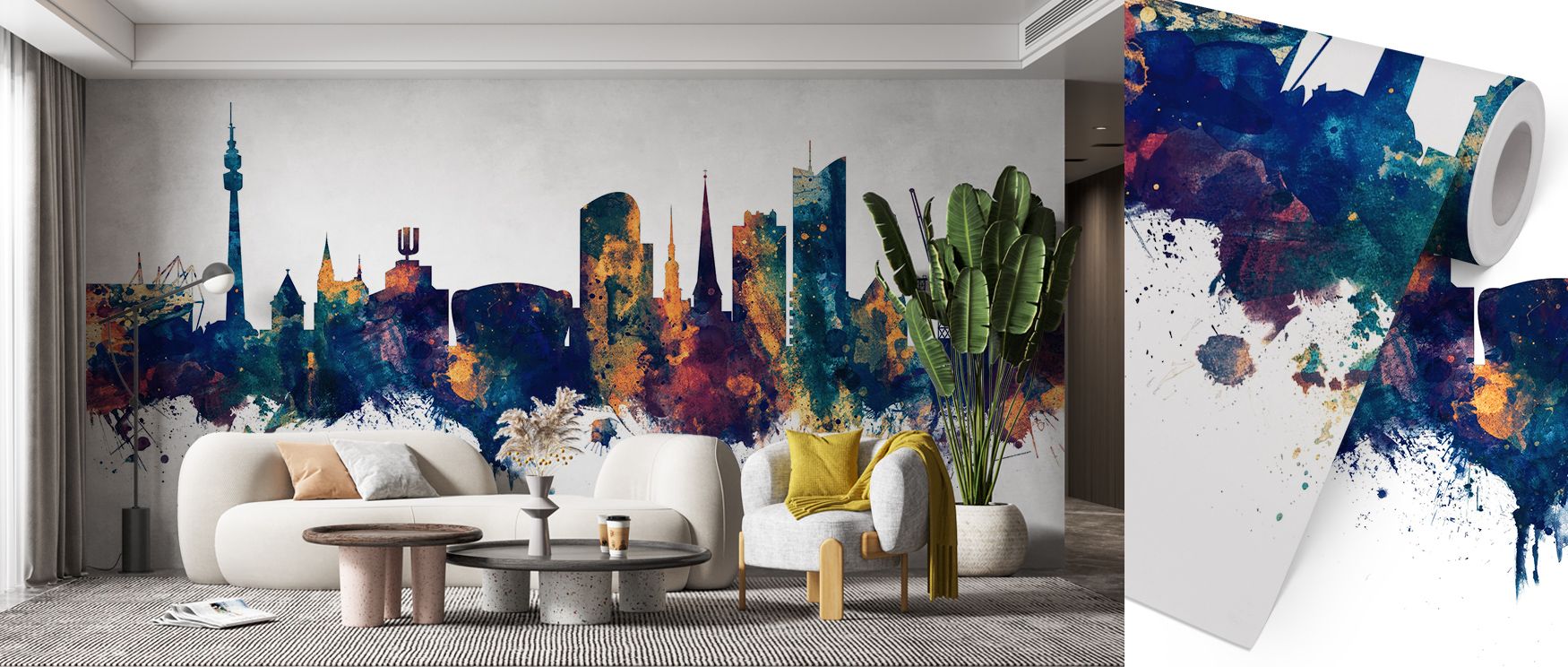 Dortmund Germany Skyline Blue & Bronze Wallpaper creates calm grandeur, balancing tones that inspire reflection. Its imagery captures cultural artistry, enriching living rooms, bedrooms, or offices with atmosphere that feels both radiant and strong. 