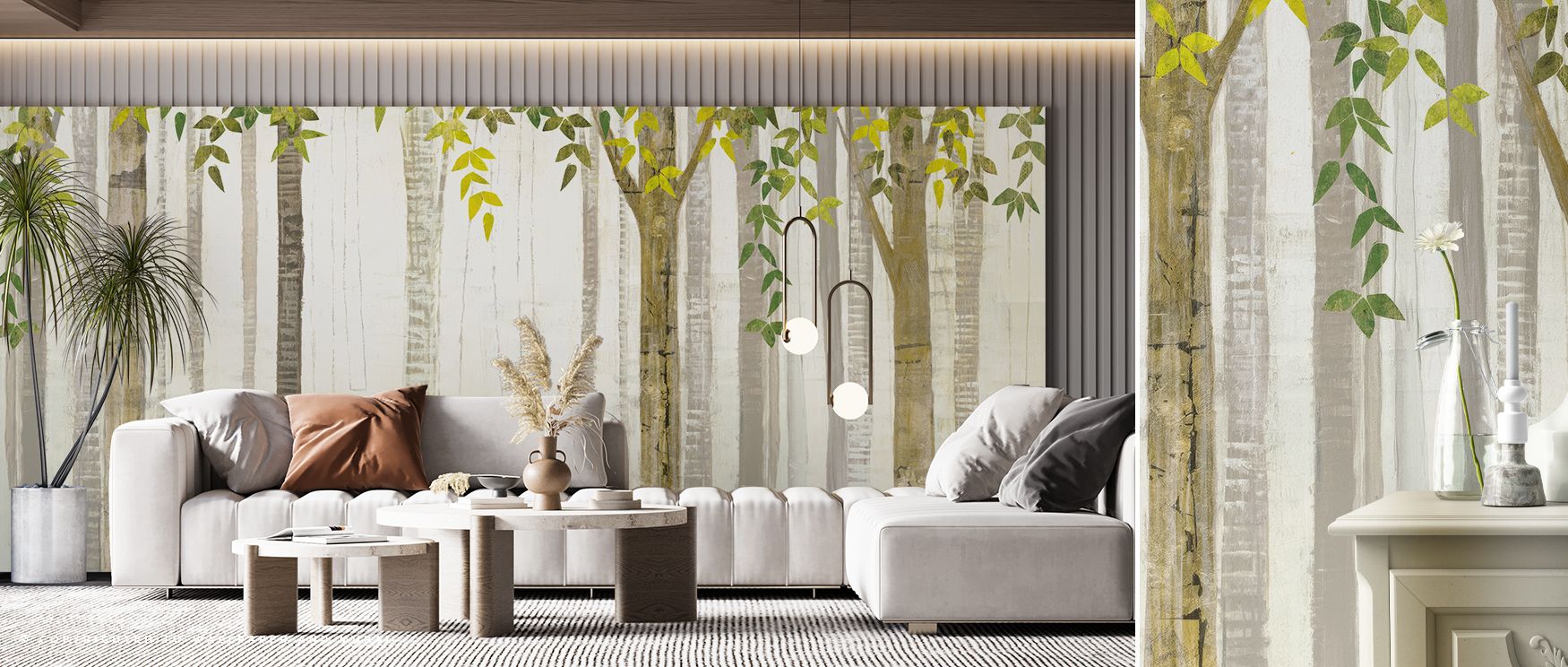 Down to the Woods Spring Wallpaper carries subtle charm through spring blossoms. Its design reflects nature’s beauty, offering calm resonance. Living rooms, offices, or bedrooms benefit from serenity created by its poetic detail. 