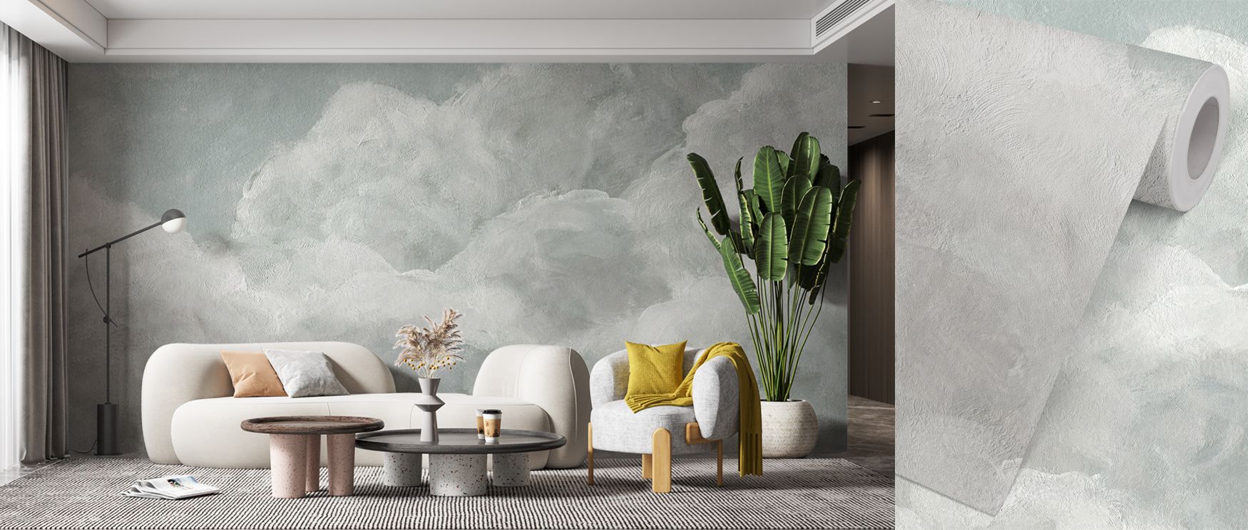Dreaming in Clouds Wallpaper builds poetic presence through soft imagery. Its tones create charm that is subtle yet graceful. Bedrooms, living rooms, or offices resonate with design that reflects calm beauty and serenity. 