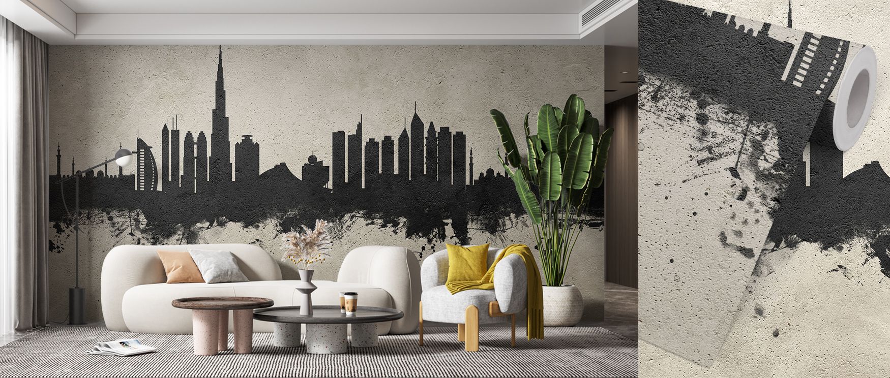 Dubai Skyline Concrete Wallpaper builds strength with textured tones painted in rhythm that conveys resonance. Its imagery enriches bedrooms, offices, or living rooms with urban refinement. The wallpaper inspires cultural identity. 