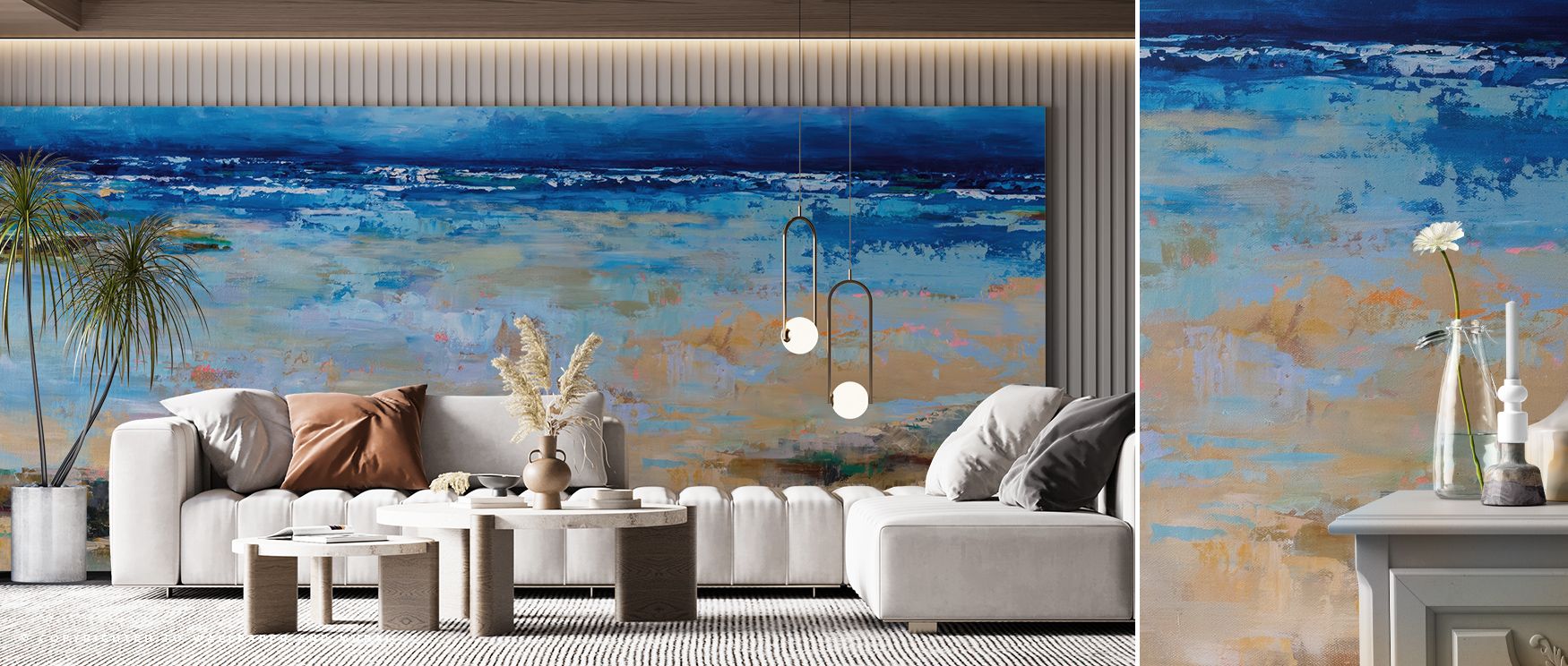East Beach Wallpaper conveys resonance through seaside tones that highlight grace. Its imagery enriches living rooms, bedrooms, or offices with calm elegance. The design creates timeless coastal charm. 
