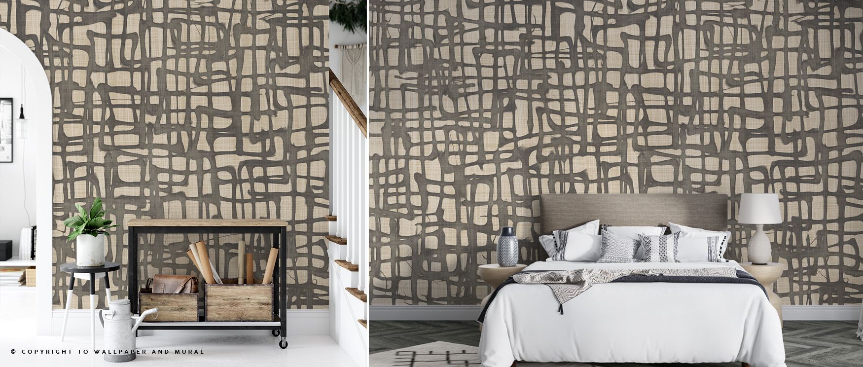 Endless Web Wallpaper reflects elegance through abstract imagery painted in delicate rhythm. Its tones inspire interiors with calm strength, creating living rooms, bedrooms, or offices that carry refined atmosphere and subtle charm. 