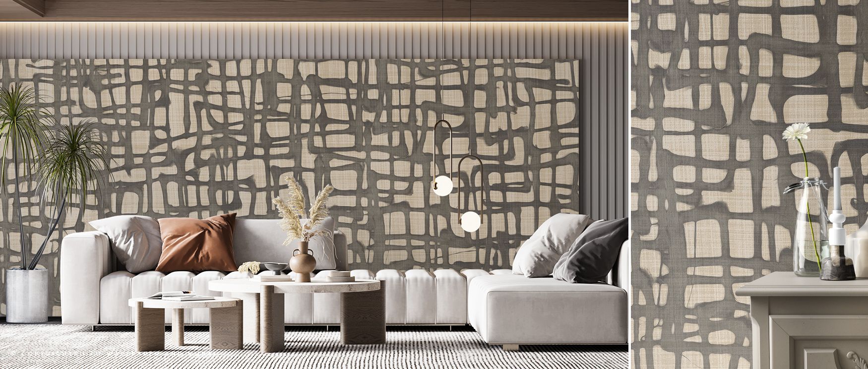 Endless Web Wallpaper conveys refinement with imagery that builds calm presence through abstract details. Its tones inspire reflection, enriching bedrooms, offices, or living rooms with artistic charm. The design enhances walls with modern sophistication 