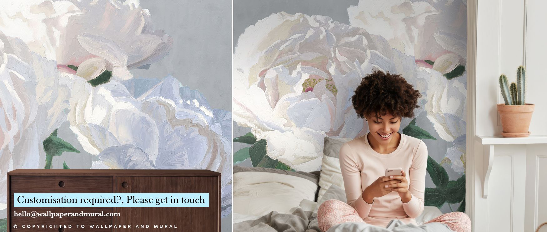 Essence of June Gray Wallpaper enriches interiors with blossoms painted in gentle palette. Its tones inspire balance, offering living rooms, bedrooms, or offices refined calmness. The wallpaper conveys resonance that reflects natural grace and subtle soph
