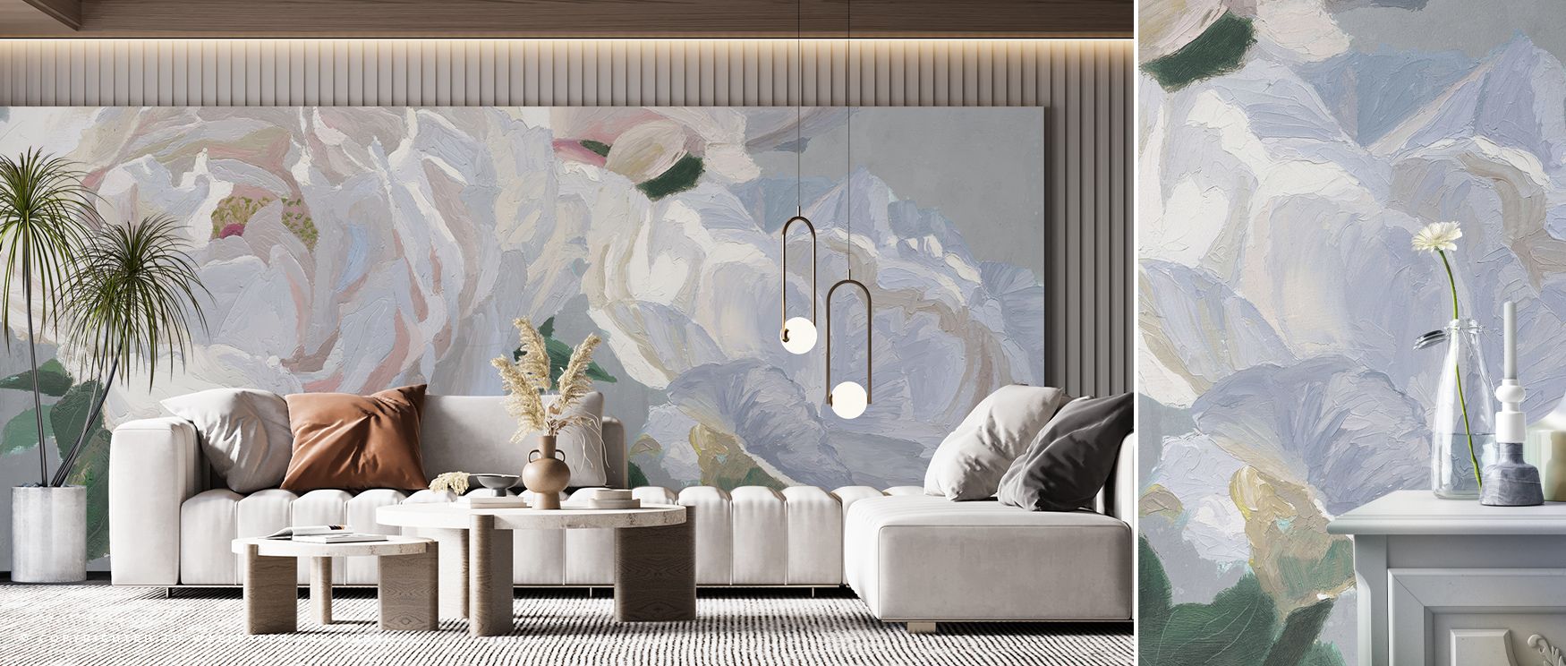 Essence of June Gray Wallpaper builds refined mood by presenting floral imagery in balance. Its tones create calm presence, inspiring interiors filled with serenity. Bedrooms, living rooms, or offices benefit from resonance shaped by artistry. 