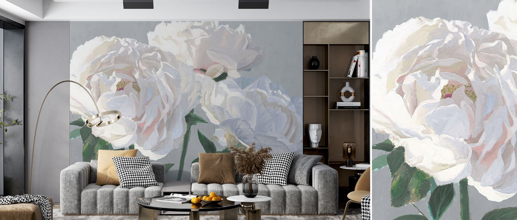 Essence of June Gray Wallpaper conveys elegance through floral details painted in soft palette. Its tones highlight calm resonance, inspiring bedrooms, offices, or living rooms with timeless charm. The design creates refinement shaped by nature’s artistry