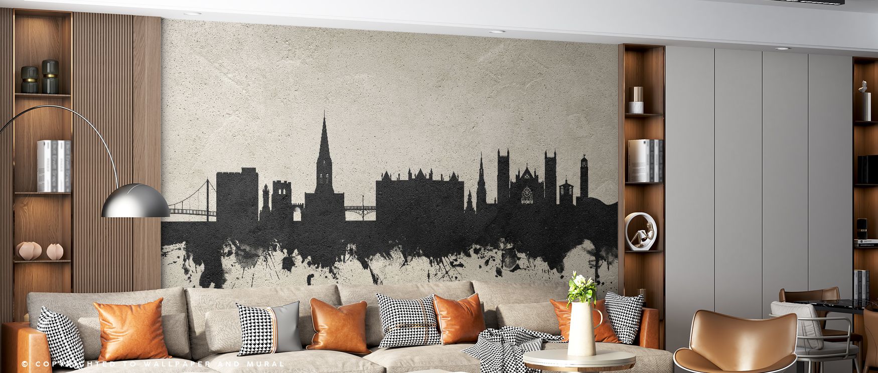 Exeter England Skyline Concrete Wallpaper reflects industrial artistry through textured imagery that conveys refinement. Its tones enrich bedrooms, offices, or lofts with strength, shaping spaces into cultural settings filled with charm. 