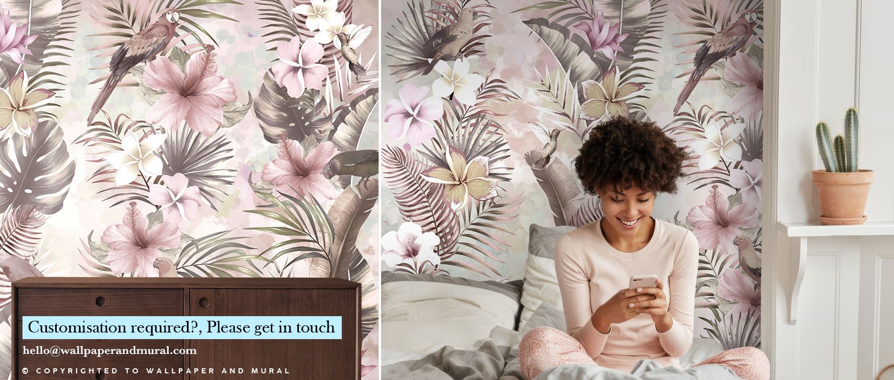 Exotic Vibes Wallpaper reflects tropical resonance through imagery shaped by detailed greenery. Its palette conveys warmth and balance, creating bedrooms, offices, or living rooms filled with charm. The wallpaper inspires refinement through natural tones.