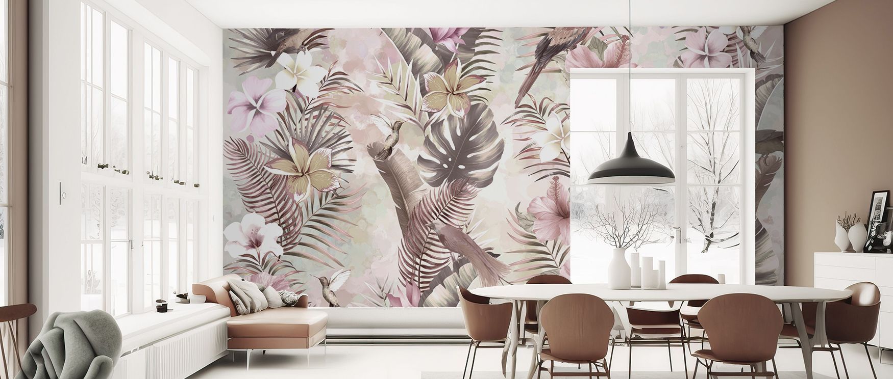 Exotic Vibes Wallpaper adds energy with tropical imagery, turning walls into vibrant backdrops filled with artistry. Its tones enrich living rooms, offices, or bedrooms with calm presence, highlighting natural resonance. 