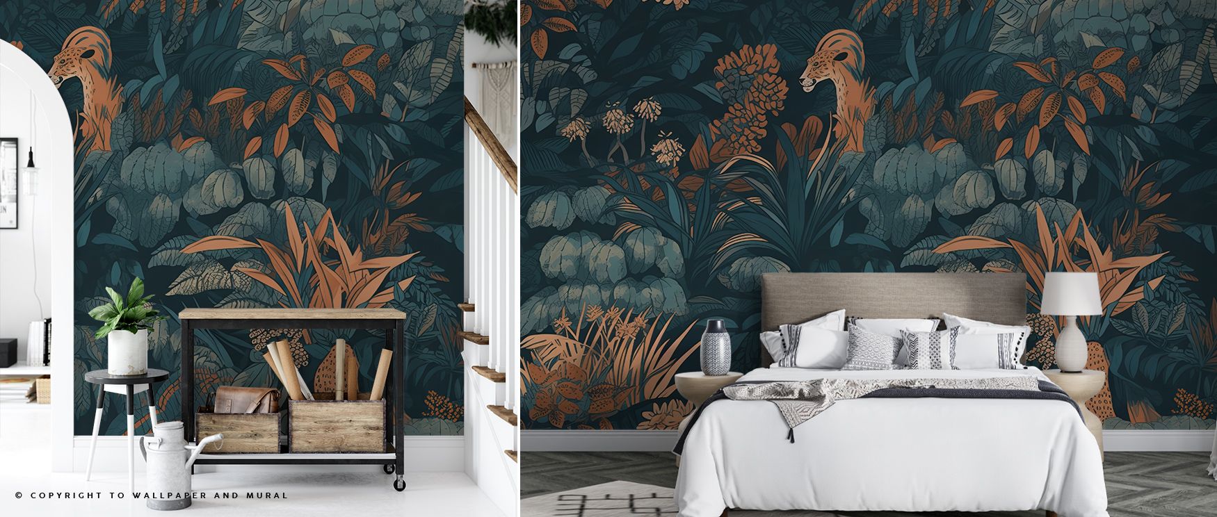 Fantasy Cat Wallpaper portrays joy through whimsical cats depicted in artistic tones. Its imagery enriches nurseries, playrooms, or children’s rooms with creativity. The wallpaper conveys charm and delight. 