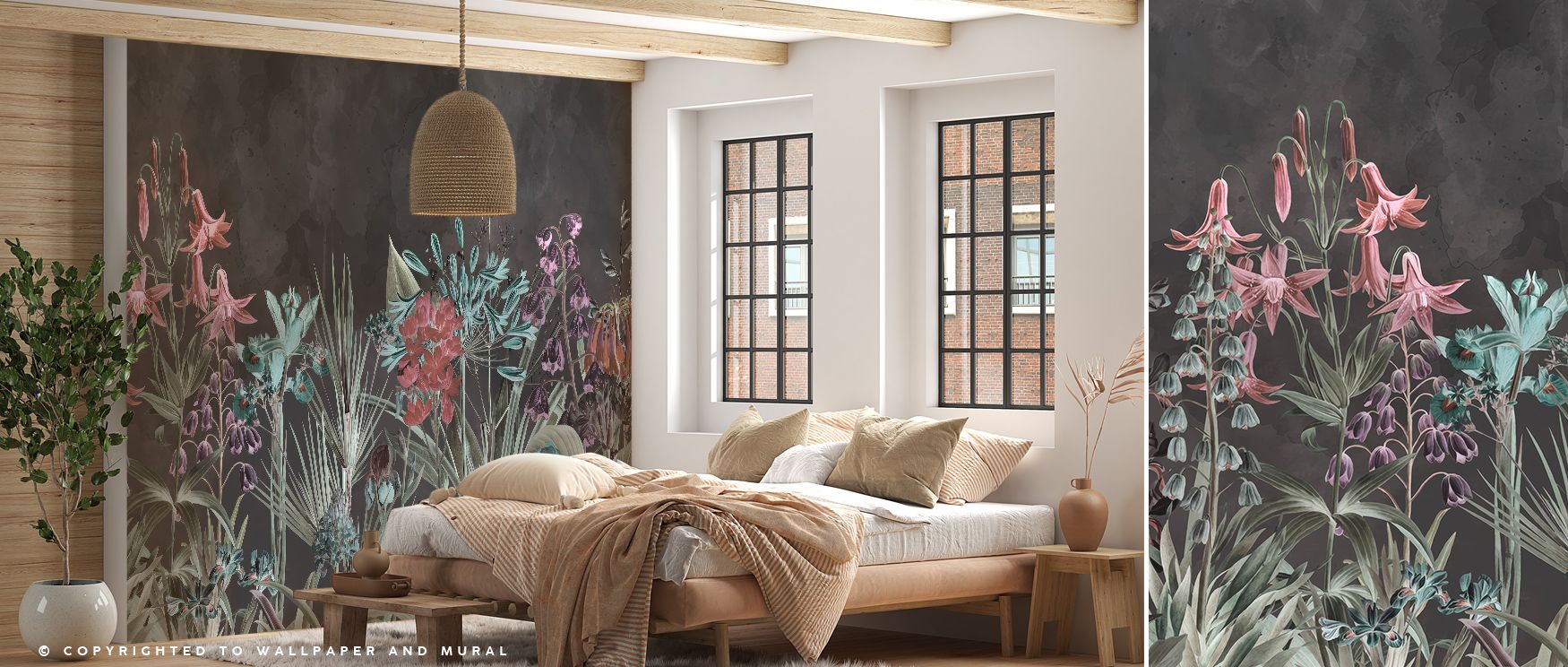 Soft transitions of red flow across the Field of Dreams Dark Red Wallpaper, suggesting the wide beauty of fields under twilight skies. The tones feel grounded yet delicate, wrapping interiors in warmth that remains sophisticated and calm. Perfectly suited