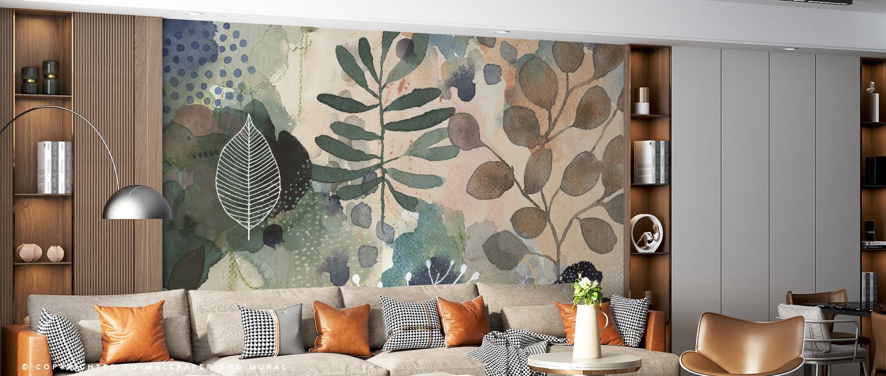 Calm energy defines Flourish the Flow Wallpaper, with flowing tones radiating balance. Perfect for bedrooms or studies, it enhances interiors with subtle depth. The design carries visual poetry, enriching walls with quiet beauty. Its abstract charm merges
