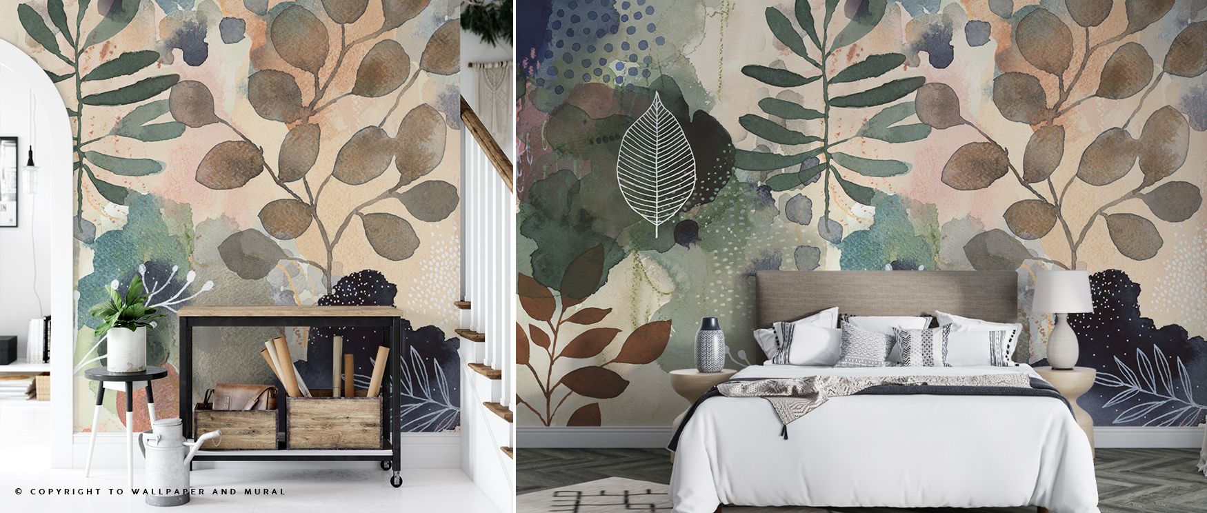 Flourish the Flow Wallpaper brings serenity through artistic abstraction. Its tones suit bedrooms or living rooms, balancing refinement with fluid movement. The design harmonizes with interiors naturally, offering elegance and calm rhythm. It creates mood