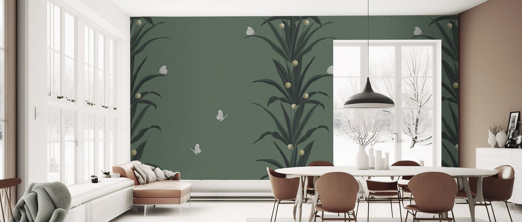 With artistic rhythm, Foliage & Butterflies Sage Wallpaper builds calm atmosphere, enriching interiors gracefully. Its tones suit kitchens or studies, uplifting mood with charm. The design thrives on natural imagery, weaving freshness into walls, enhancin