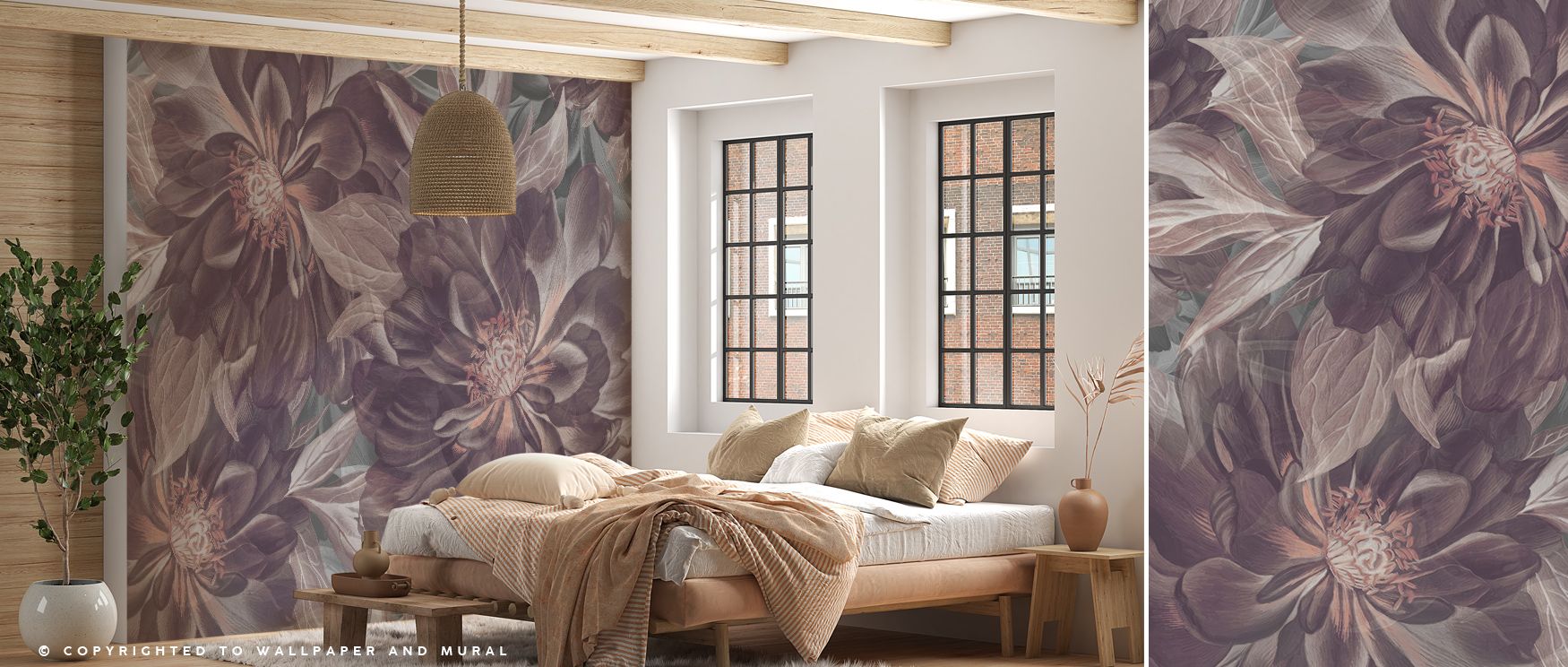 Foliage Study Dark Plum Wallpaper radiates botanical depth, its tones filling interiors with elegance. Perfect for bedrooms or reflective corners, it inspires serenity. The design thrives on richness, creating walls that feel grounded. It uplifts mood whi