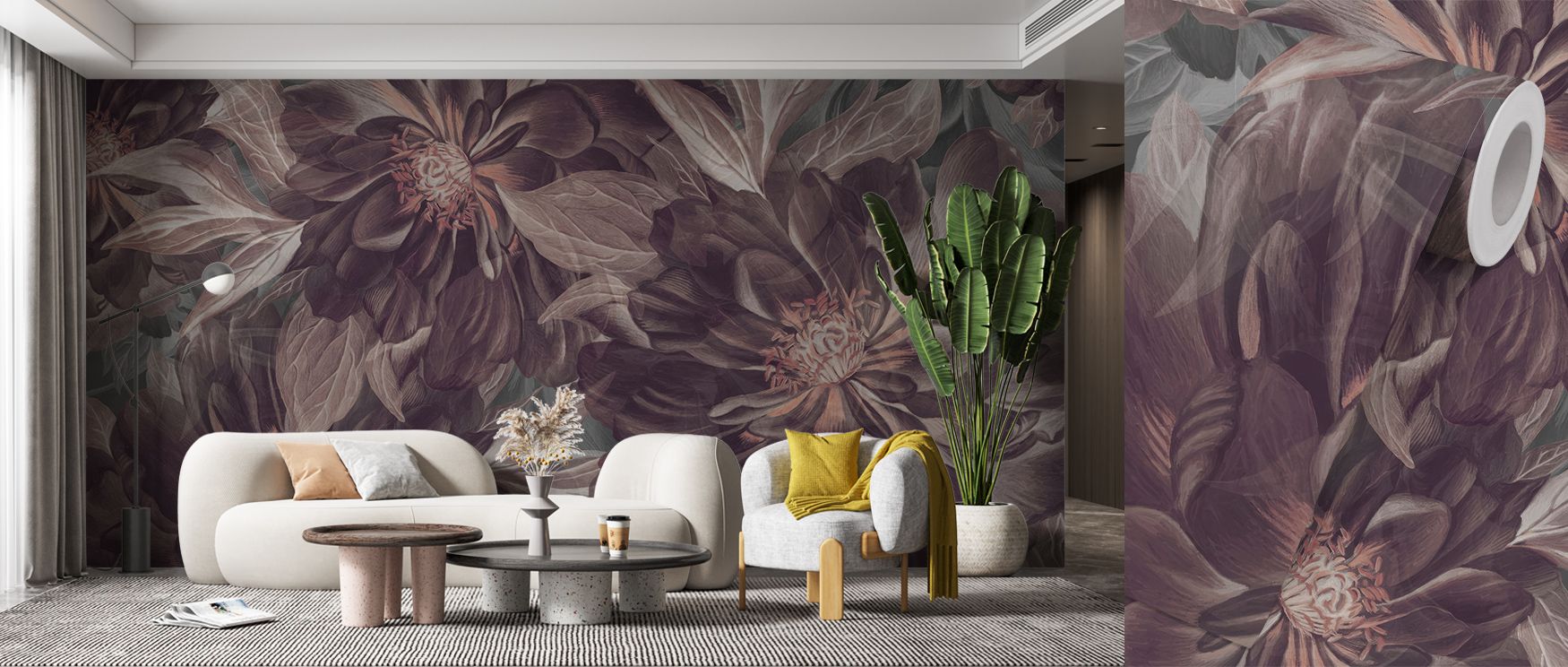 Foliage Study Dark Plum Wallpaper beams sophistication, its tones filling interiors with grounding charm. Bedrooms or kitchens gain depth from its presence. The design thrives on rhythm, uplifting mood while offering balance. It enriches walls gracefully,