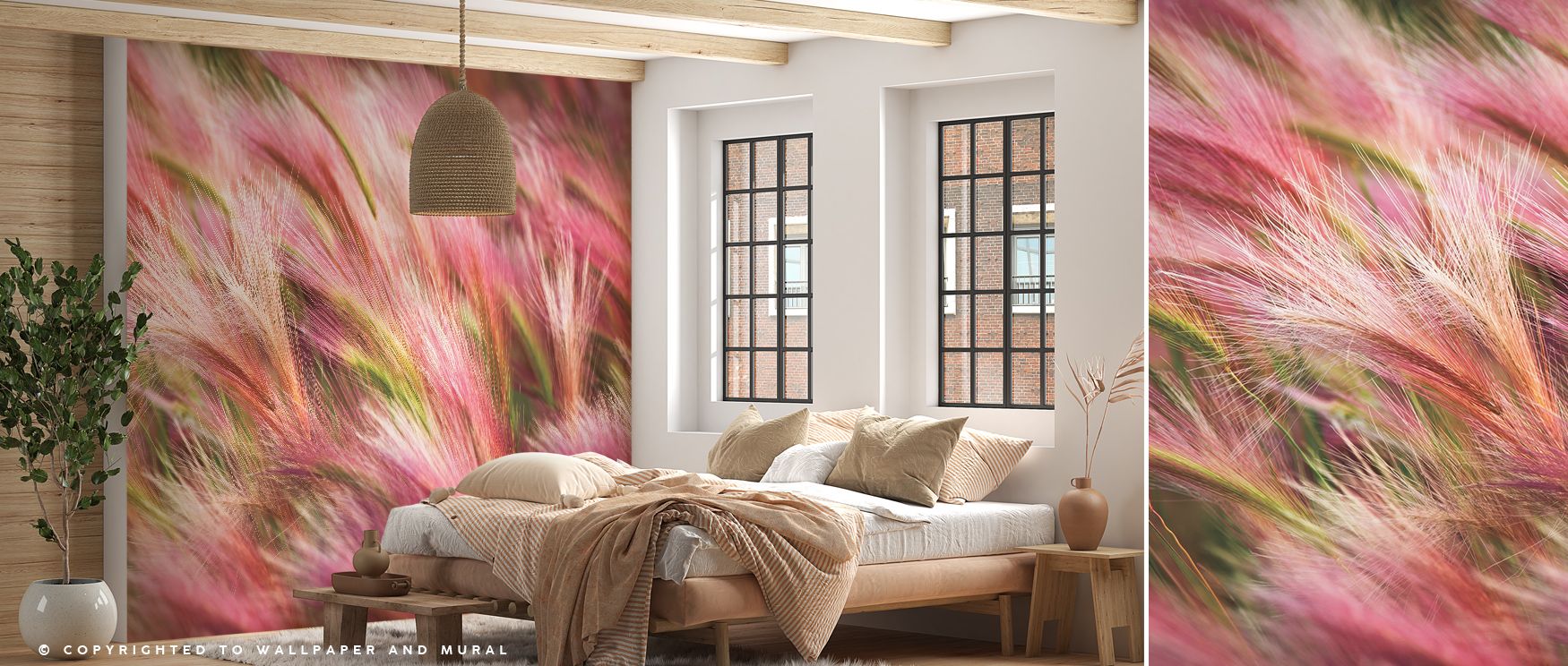 Through gentle imagery, Foxtail Barley Wallpaper adds freshness. Its tones suit bedrooms or kitchens, offering calm presence. The design thrives on elegance, uplifting interiors gracefully. It enriches walls naturally, weaving natural artistry into daily 
