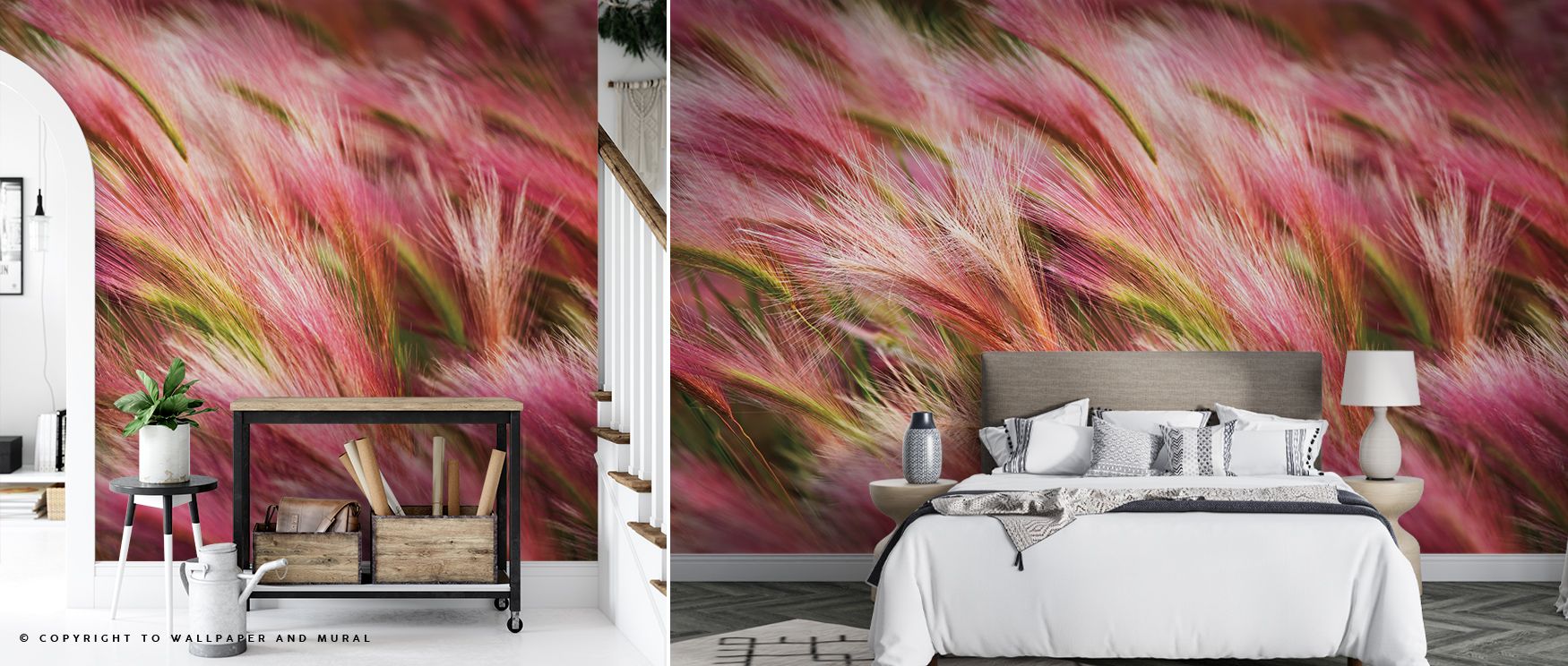 Foxtail Barley Wallpaper beams harmony, natural tones radiating calm. Bedrooms or reflective spaces thrive under its rhythm. The design thrives on charm, offering serenity to interiors. It transforms walls into backdrops of inspiration, uplifting homes wi
