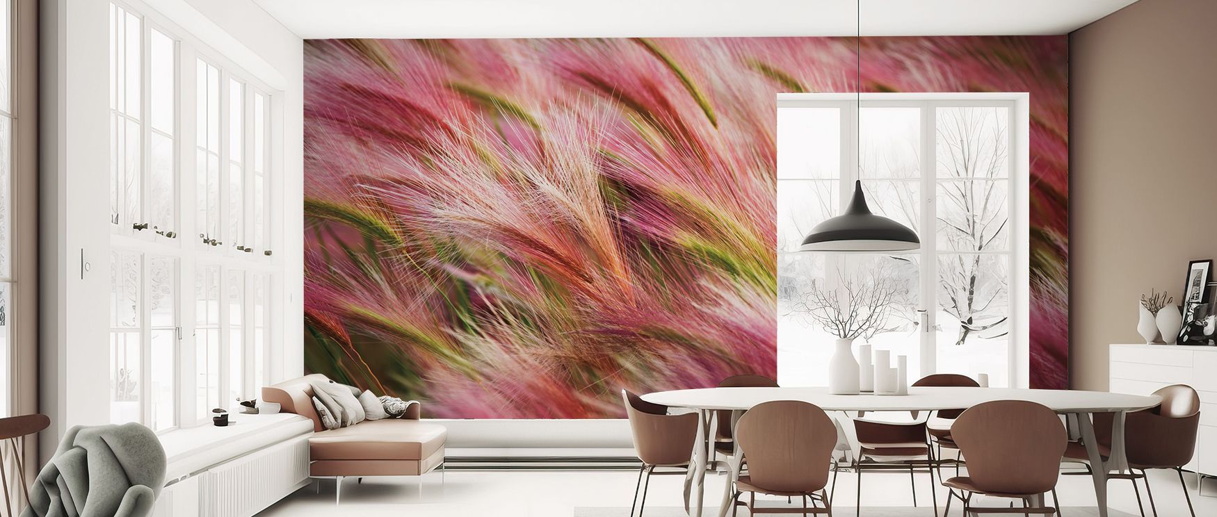 Foxtail Barley Wallpaper reflects calm charm, tones radiating serenity. Suitable for kitchens or bedrooms, it enriches interiors gracefully. The design thrives on elegance, offering inspiration while uplifting mood. It creates atmosphere that beams freshn