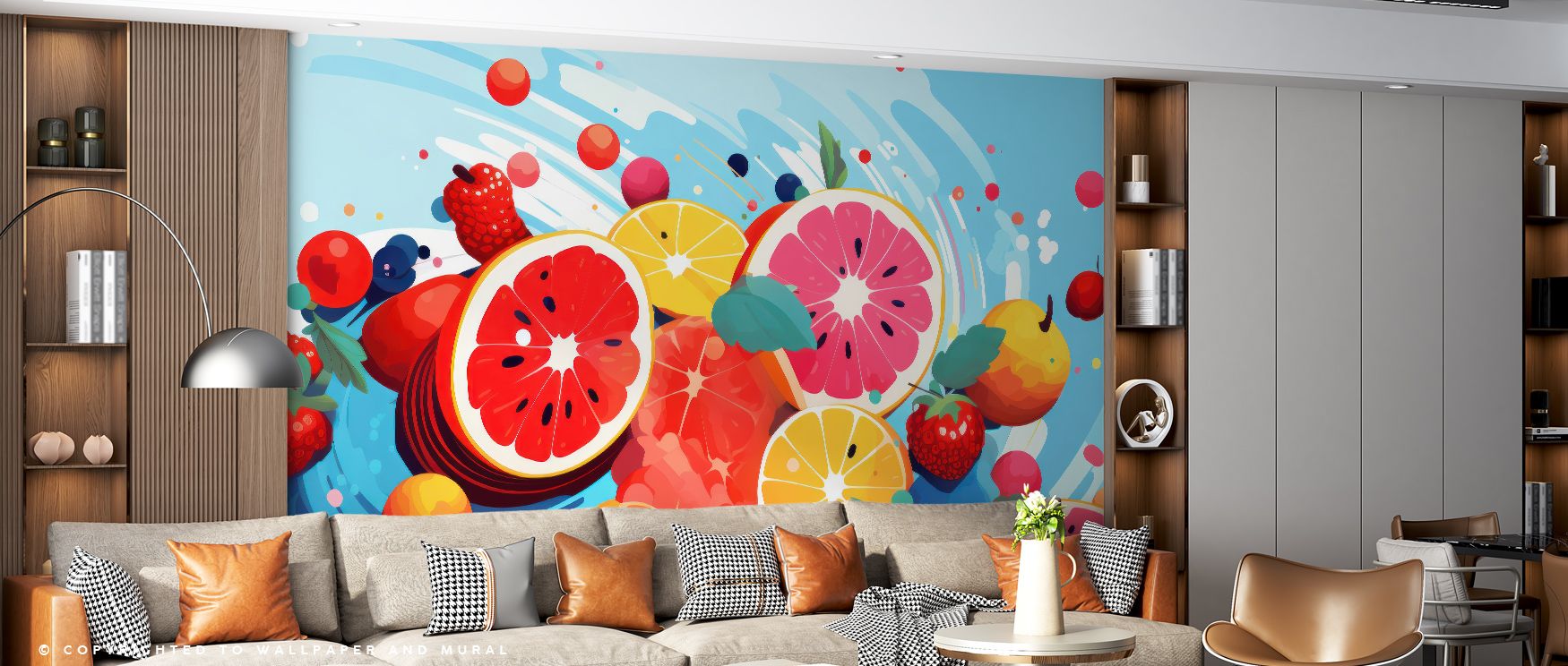 Through lively detail, Fruits Approaching Wallpaper beams charm. Its tones enrich bedrooms or reflective rooms, uplifting mood gracefully. The design thrives on balance, weaving energy into walls. It transforms interiors into artistic reflections of natur
