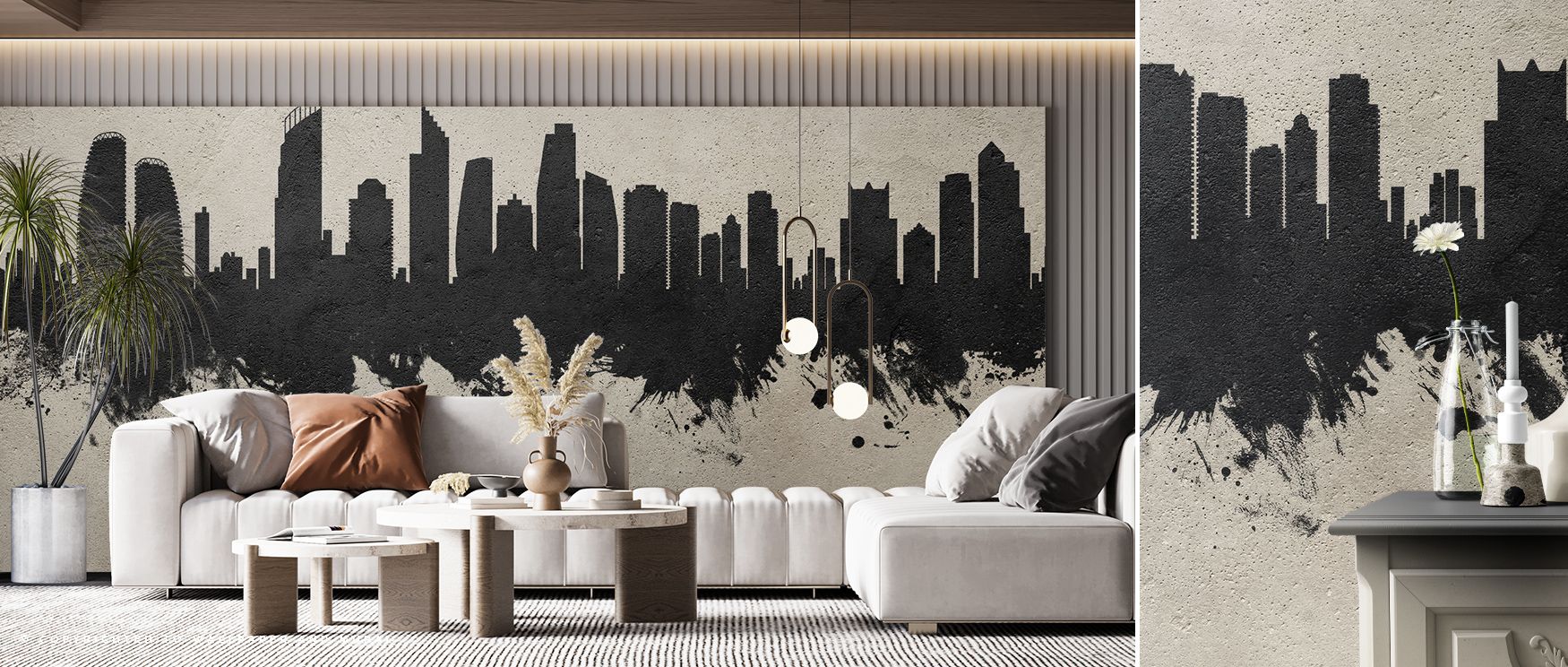 Urban artistry thrives in Gold Coast Australia Skyline Concrete Wallpaper, tones radiating charm. Its imagery suits reflective corners or lofts, uplifting mood naturally. The design thrives on grit, weaving strength into homes. It enriches walls gracefull