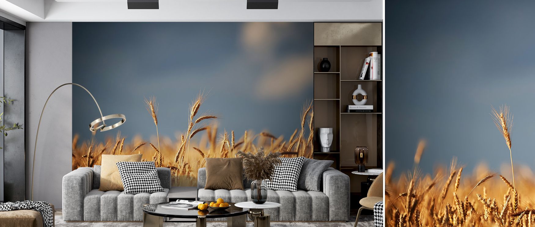 Golden Crop Field Wallpaper beams warmth, tones radiating calmness. Its imagery suits lounges or bedrooms, uplifting mood naturally. The design thrives on natural presence, weaving balance into walls. It enriches interiors gracefully, ensuring homes reson