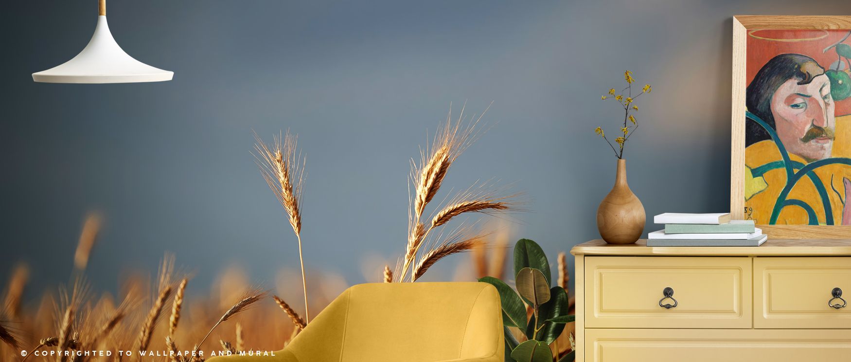 Golden Crop Field Wallpaper beams charm, tones radiating peace. Its motifs suit kitchens or bedrooms, uplifting mood naturally. The design thrives on rhythm, weaving balance into interiors. It enhances homes gracefully, ensuring walls beam with daily insp