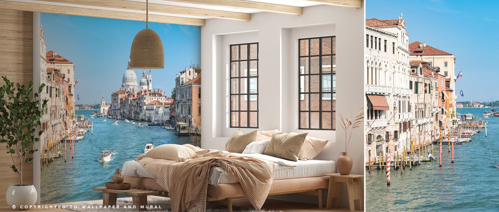 Grand Canal Excursion Wallpaper radiates cultural charm, canal imagery arranged with elegance. Suitable for reflective rooms or lounges, it uplifts mood naturally. The design thrives on heritage detail, weaving balance into homes. It enriches interiors gr