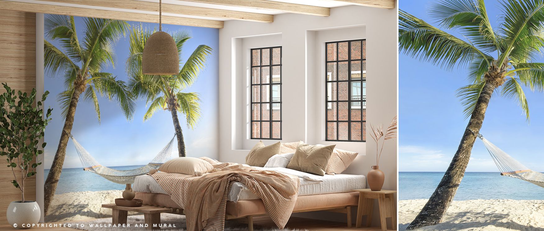 Through seaside rhythm, Hammock Beach Wallpaper beams calmness. Its tones suit reflective spaces or bedrooms, uplifting mood naturally. The design thrives on natural presence, weaving artistry into homes. It transforms interiors gracefully, ensuring walls