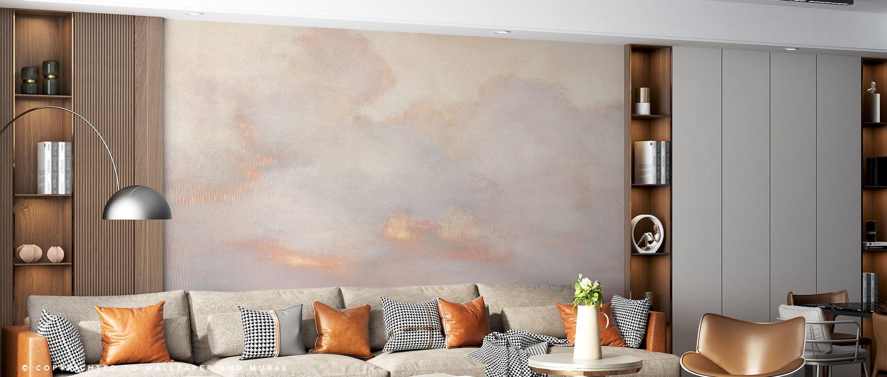 Horizon Glint Wallpaper unfolds like distant views softened by light, suggesting peaceful balance. Ideal for office or bedroom interiors, its abstract tones nurture calm reflection. Each detail resonates with serenity, bringing natural elegance into walls