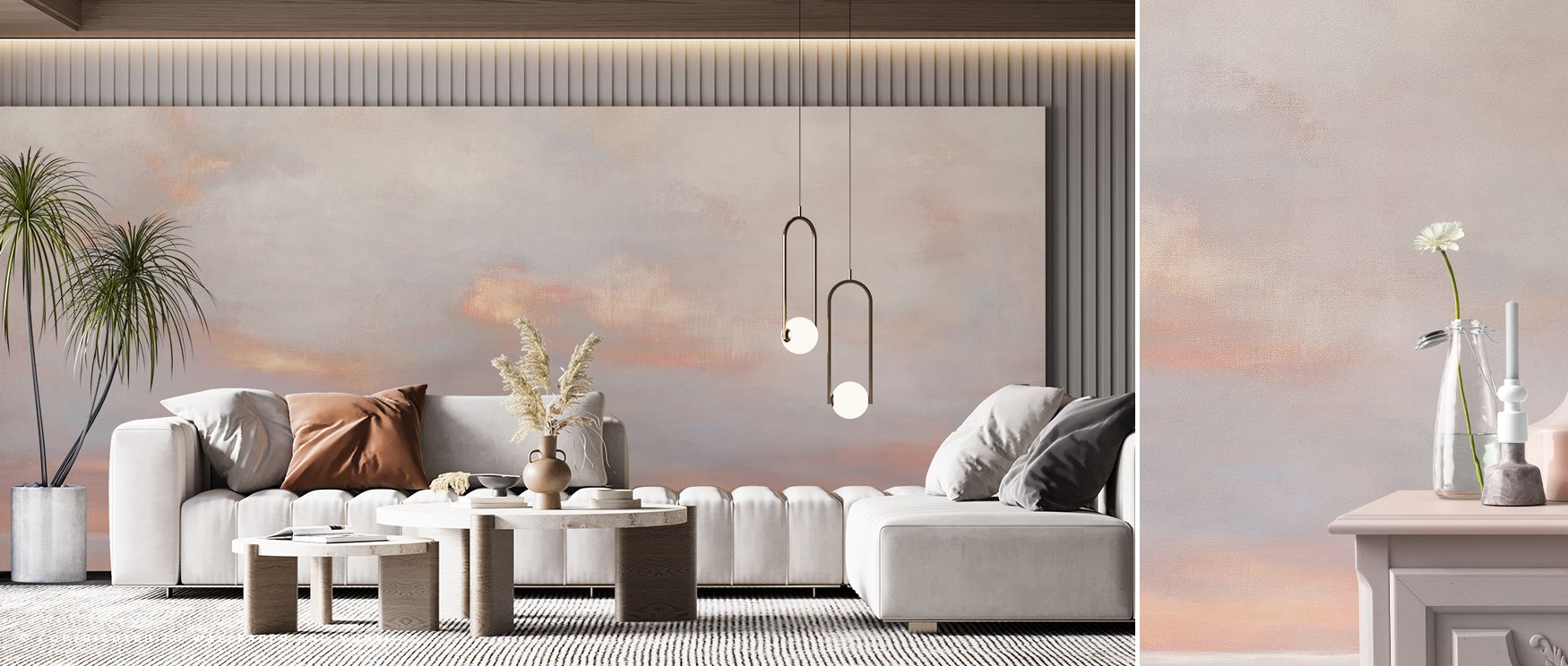 In Horizon Glint Wallpaper, horizon-inspired forms convey serenity through layered tones. Its aesthetic enhances lounge or office settings, enriching atmosphere with natural rhythm. This design creates a timeless environment where visual calm and artistic