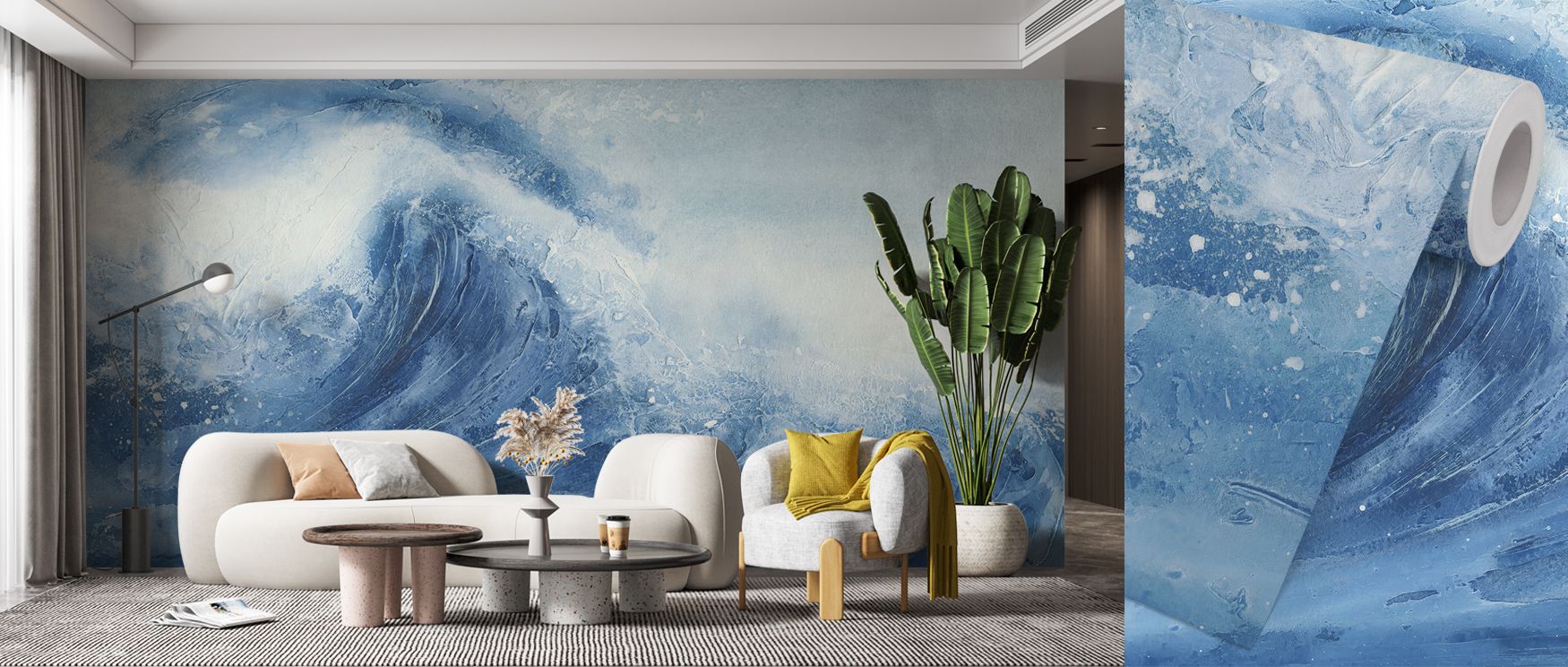 In The Blue Wallpaper thrives on calm rhythm created through blue tones that soothe interiors. Its imagery enriches offices or lounges with gentle serenity. Each line suggests balance, offering timeless refinement that enhances walls with subtle artistry,