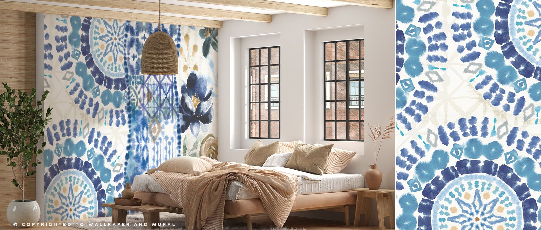 In Indigo Splashes Wallpaper, bold indigo tones merge with flowing abstraction, producing mood of calm energy. Its imagery enriches living rooms or lounges with character, creating walls filled with artistry and depth. Each motif reflects creativity, ensu