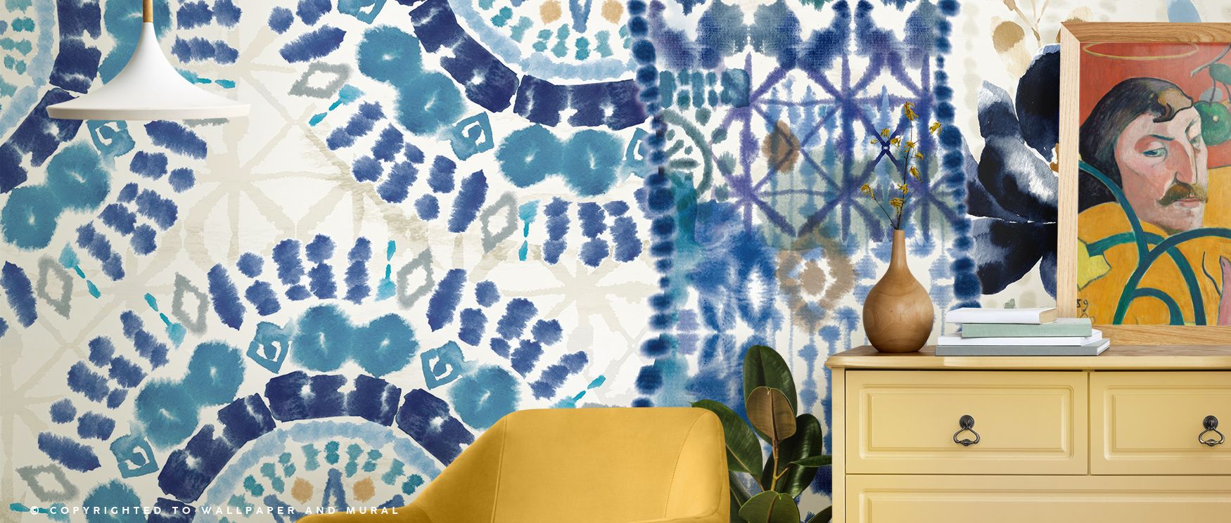 The artistry of Indigo Splashes Wallpaper flows through indigo forms arranged in layered movement. Its imagery enriches living rooms or offices with calm charm. Each detail suggests balance of creativity and refinement, ensuring interiors radiate vibrancy