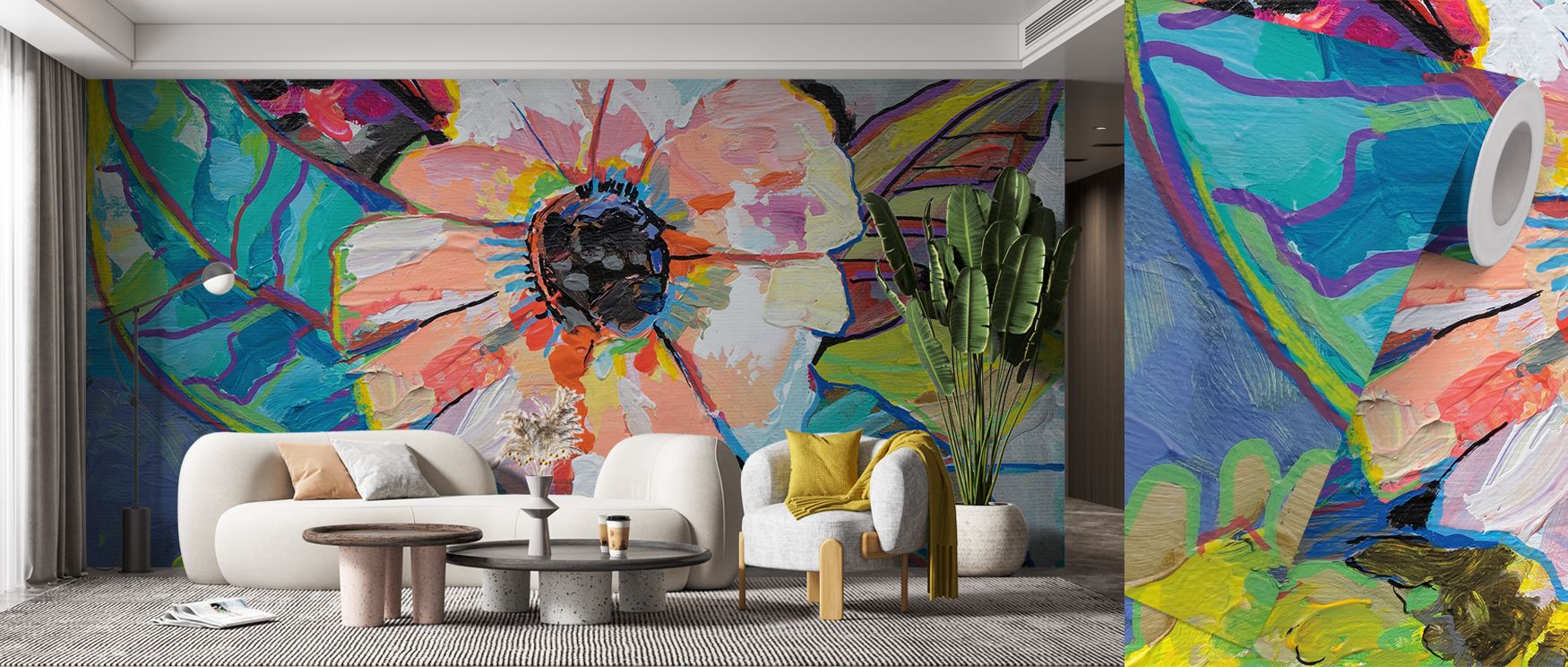 Island Flowers Wallpaper blossoms with tropical imagery layered across surfaces. Its tones enrich living rooms or kitchens with colorful charm. Each motif reflects vibrancy, turning walls into reflections of tropical artistry that inspire interiors with f