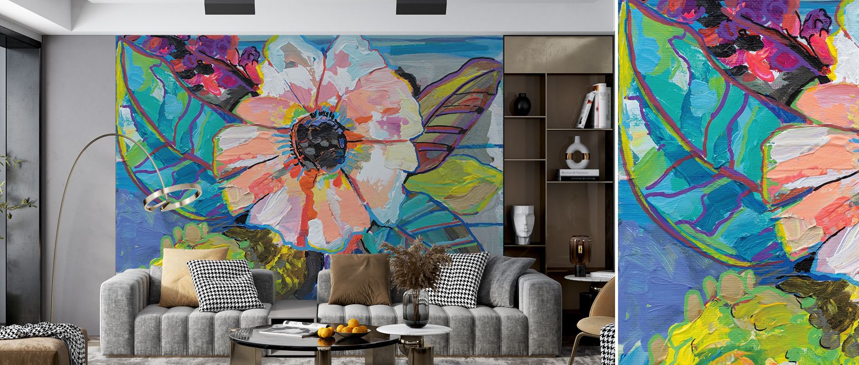 Island Flowers Wallpaper interprets tropical artistry into blossoms layered with tone. Perfect for kitchens or living rooms, it enriches interiors with charm. Each motif conveys vibrancy, offering warmth and color that ensure walls resonate with freshness